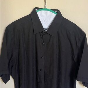 Robert Graham Black Short-Sleeve Button-Down Shirt